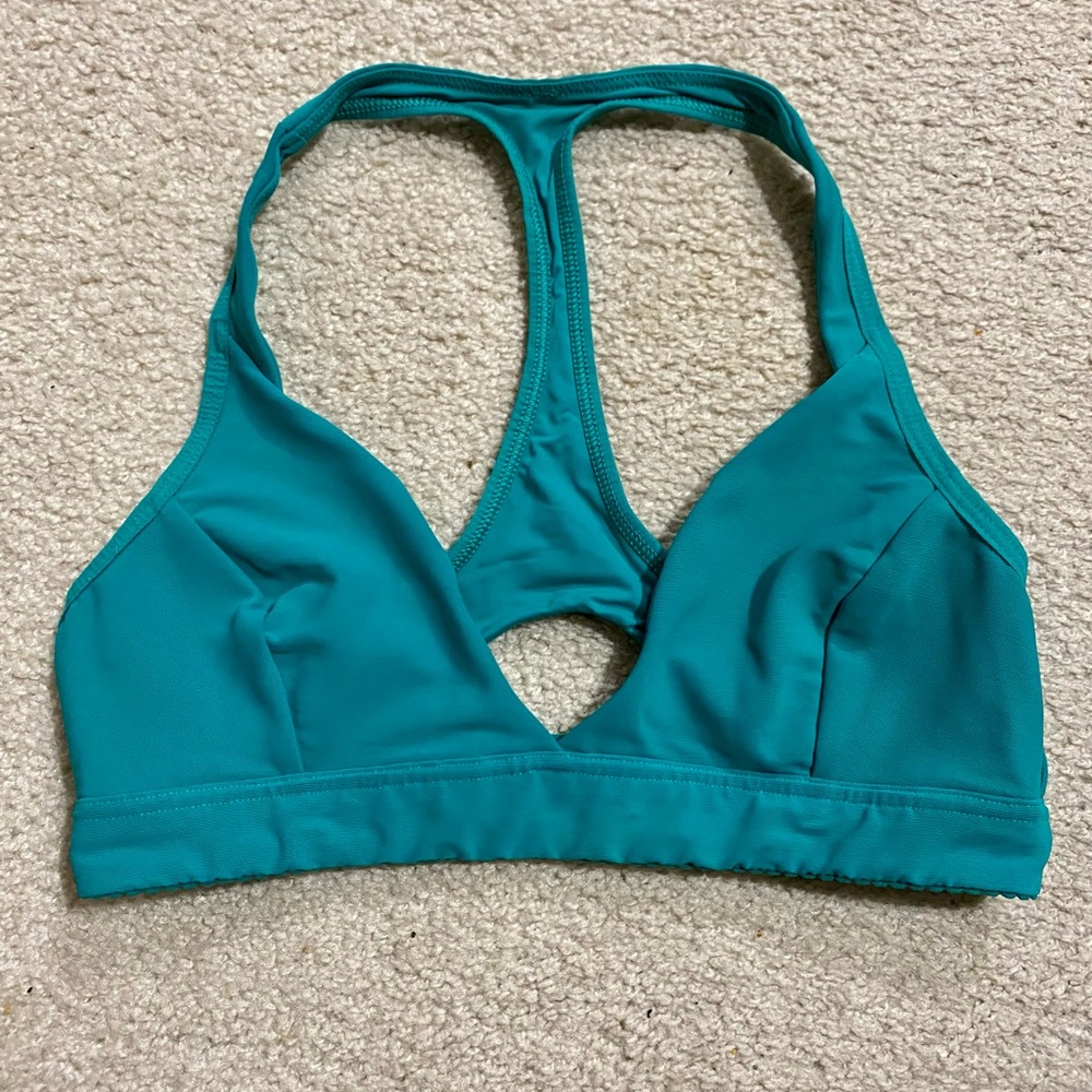 Lululemon Bikini Top/Sports Bra, Size 4, Teal